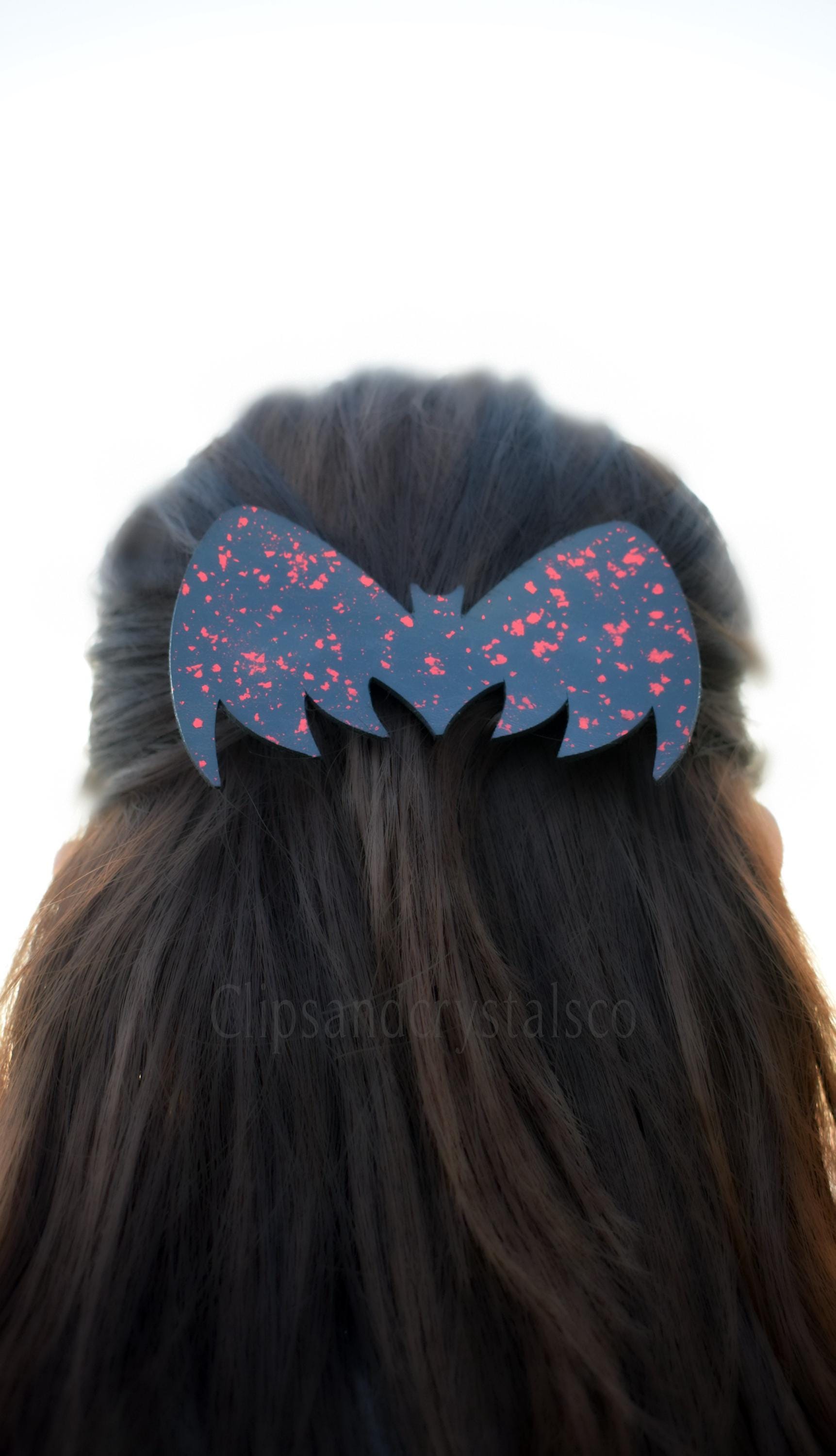 Sparkly Bat Hair Clip - Many Colour Options