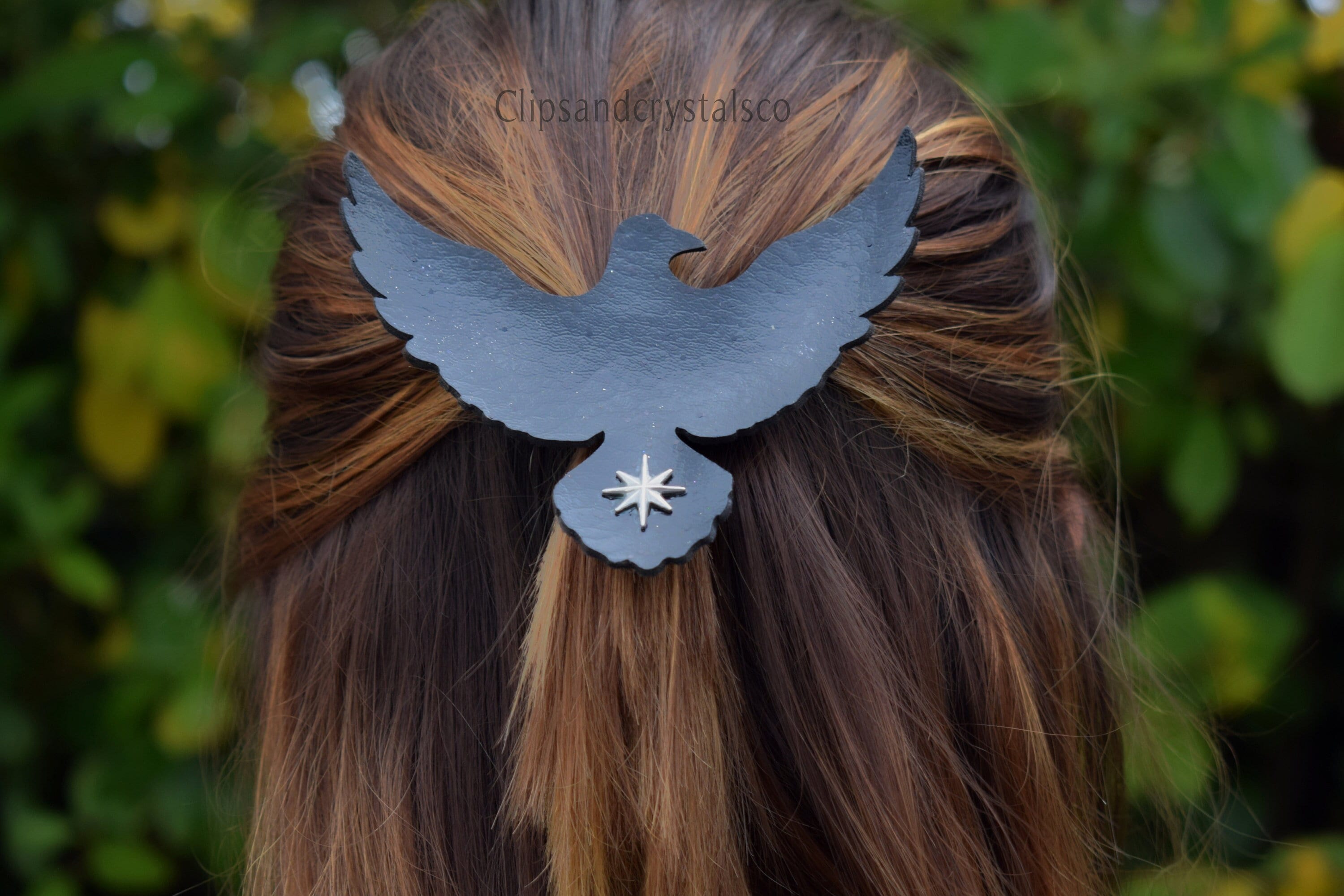 Black Bird Hair Clip