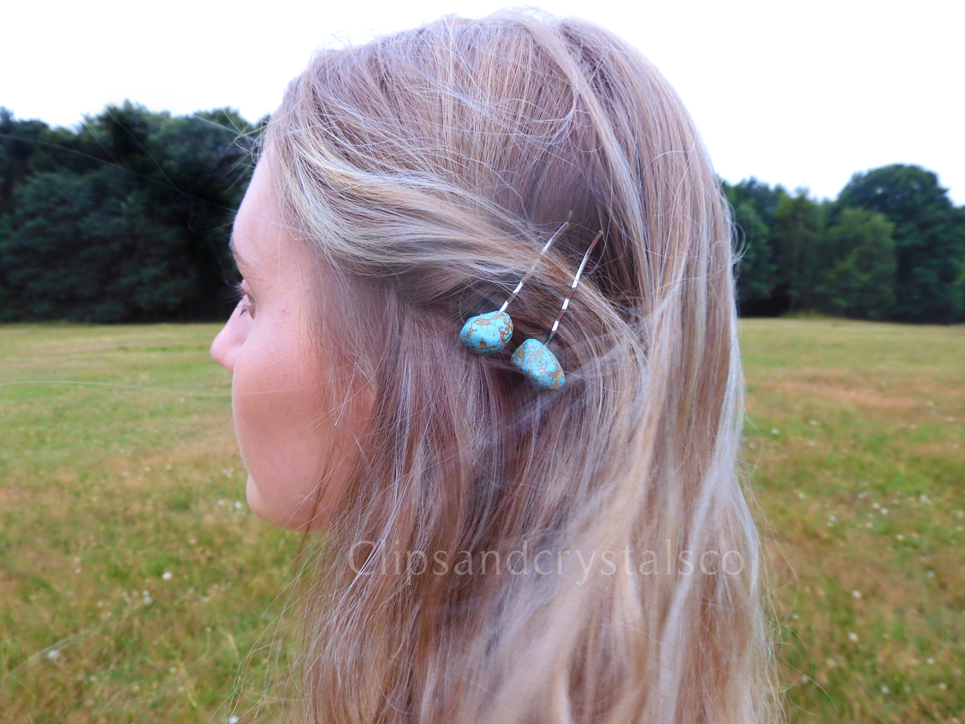 Crystal Hair Clips - Many Crystal Options