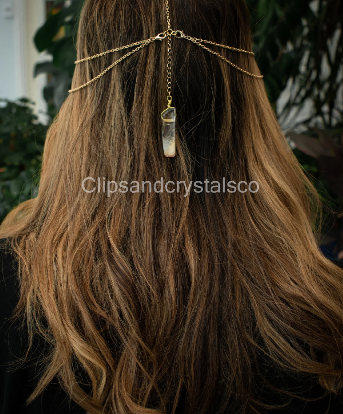 Boho Crystal Bee Headpiece