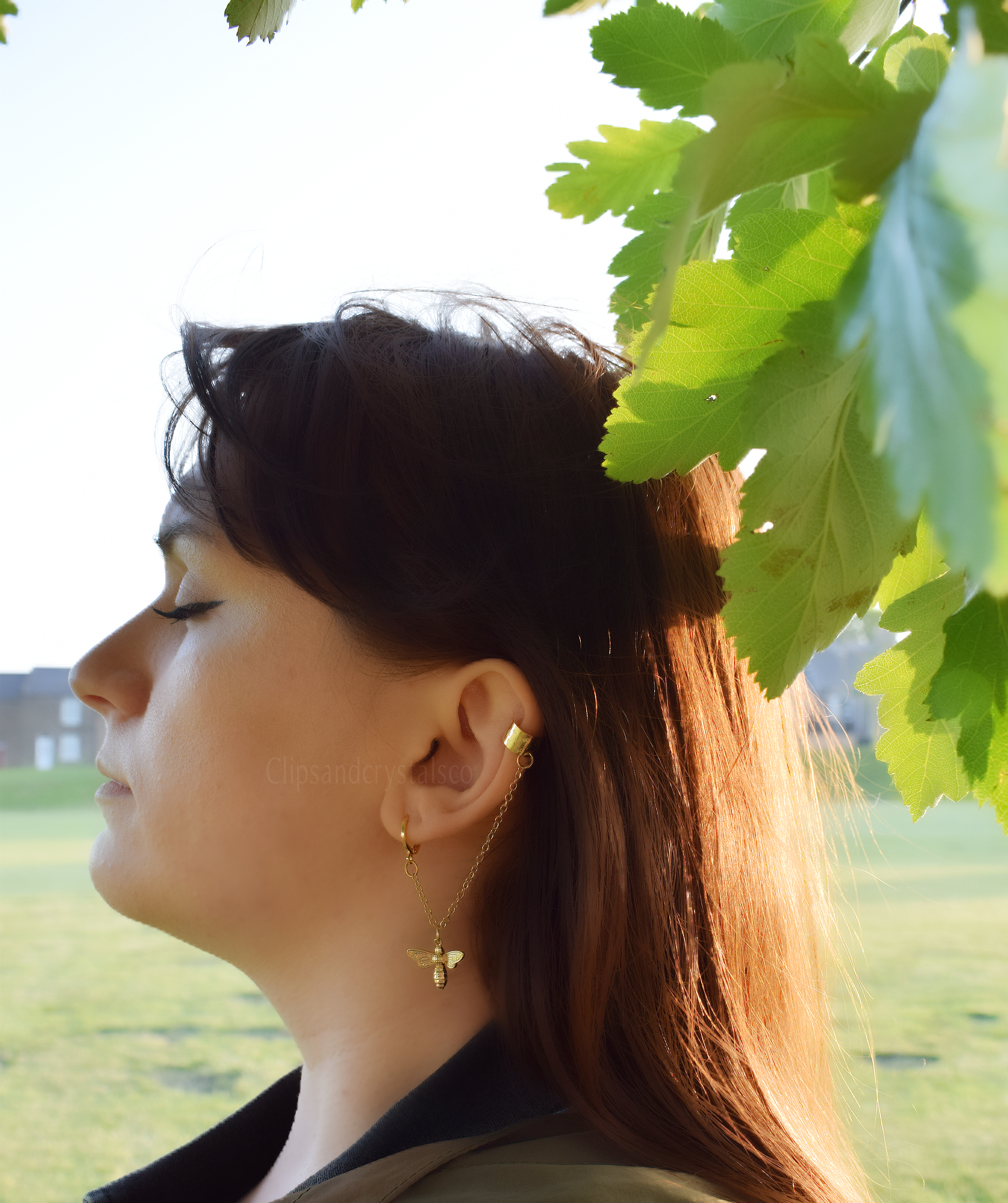 Gold Bee Ear Cuff 