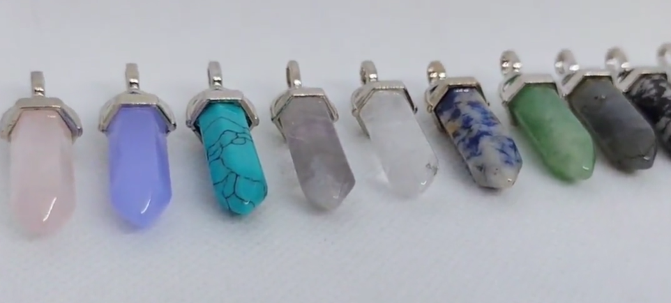 Moon Crystal Hair Clip - Many Crystal Options