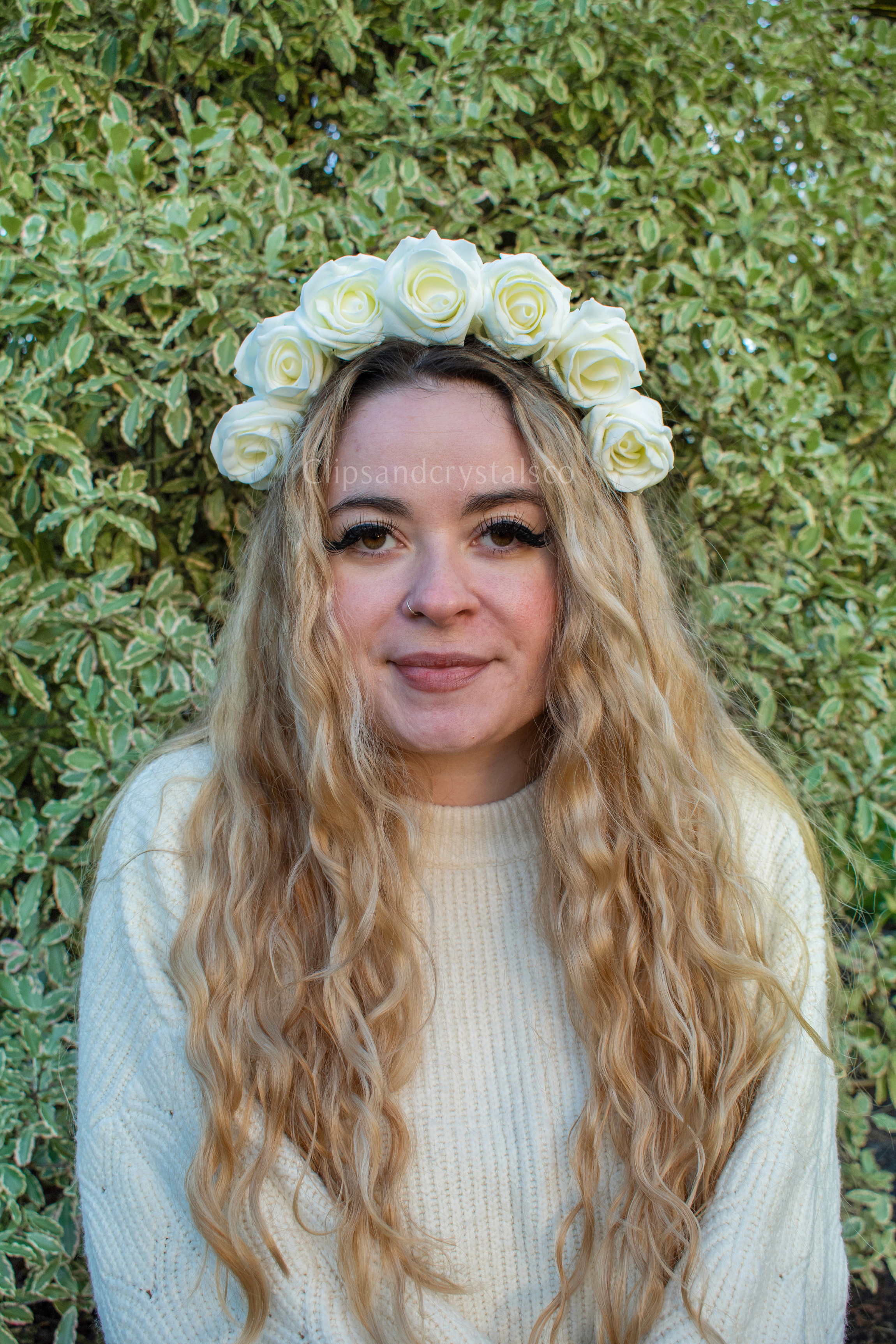 White Flower Headband