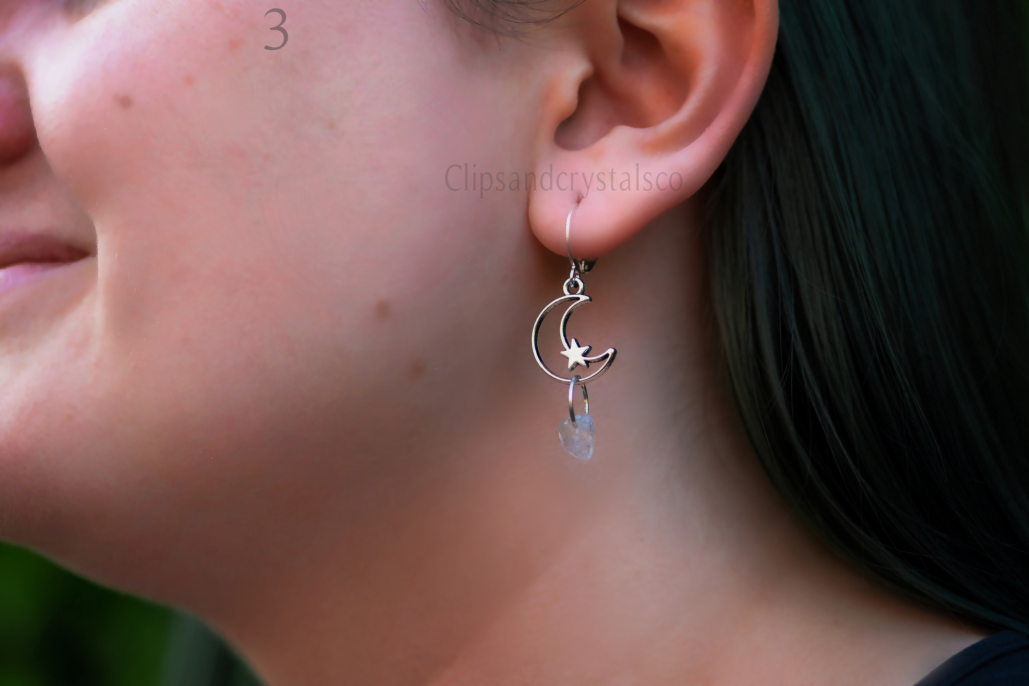 Moon And Star Huggie Earrings - Three Styles