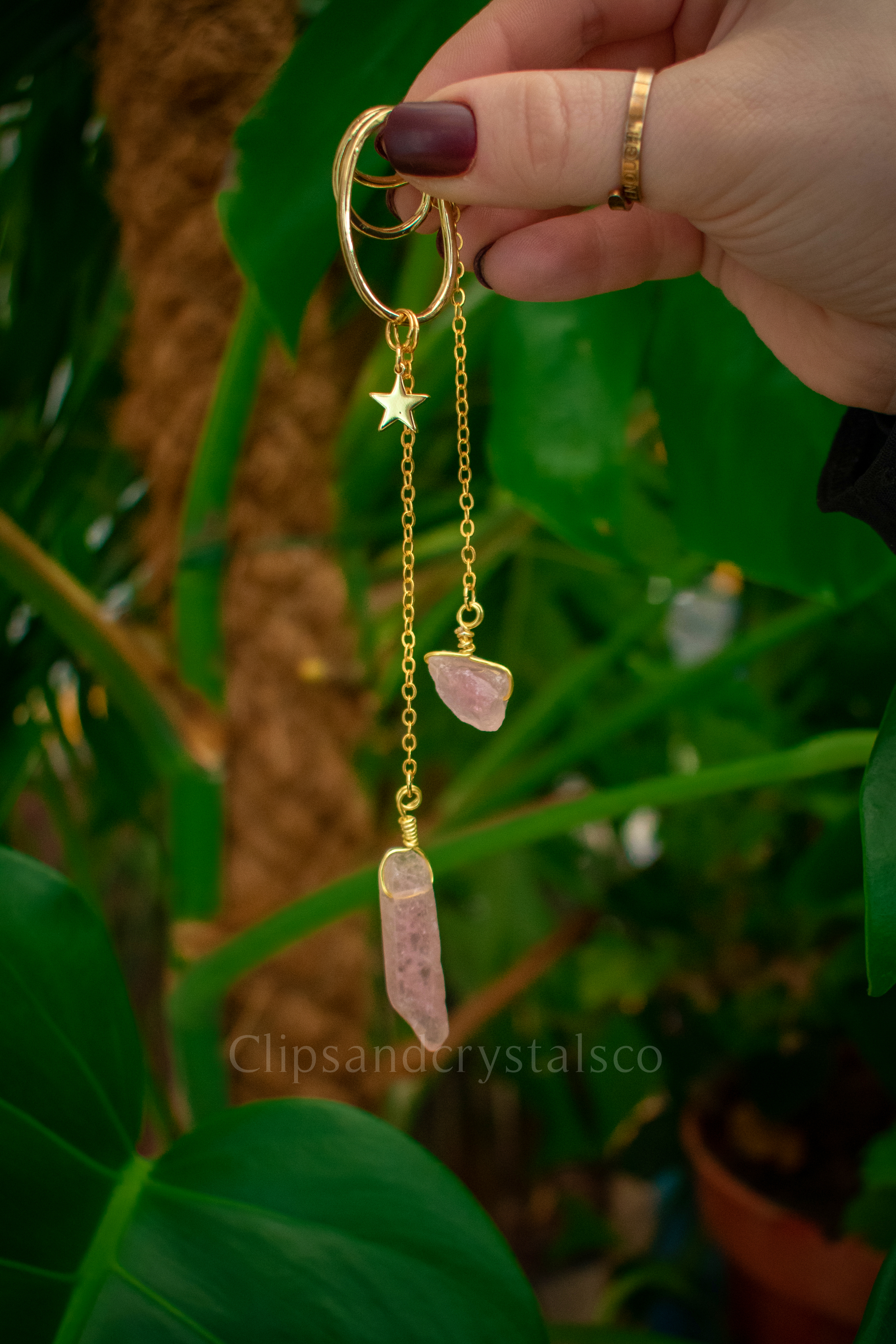 Star Dangle Crystal Ear Cuff