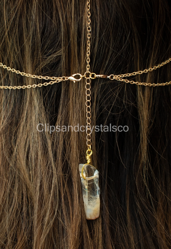 Boho Crystal Bee Headpiece