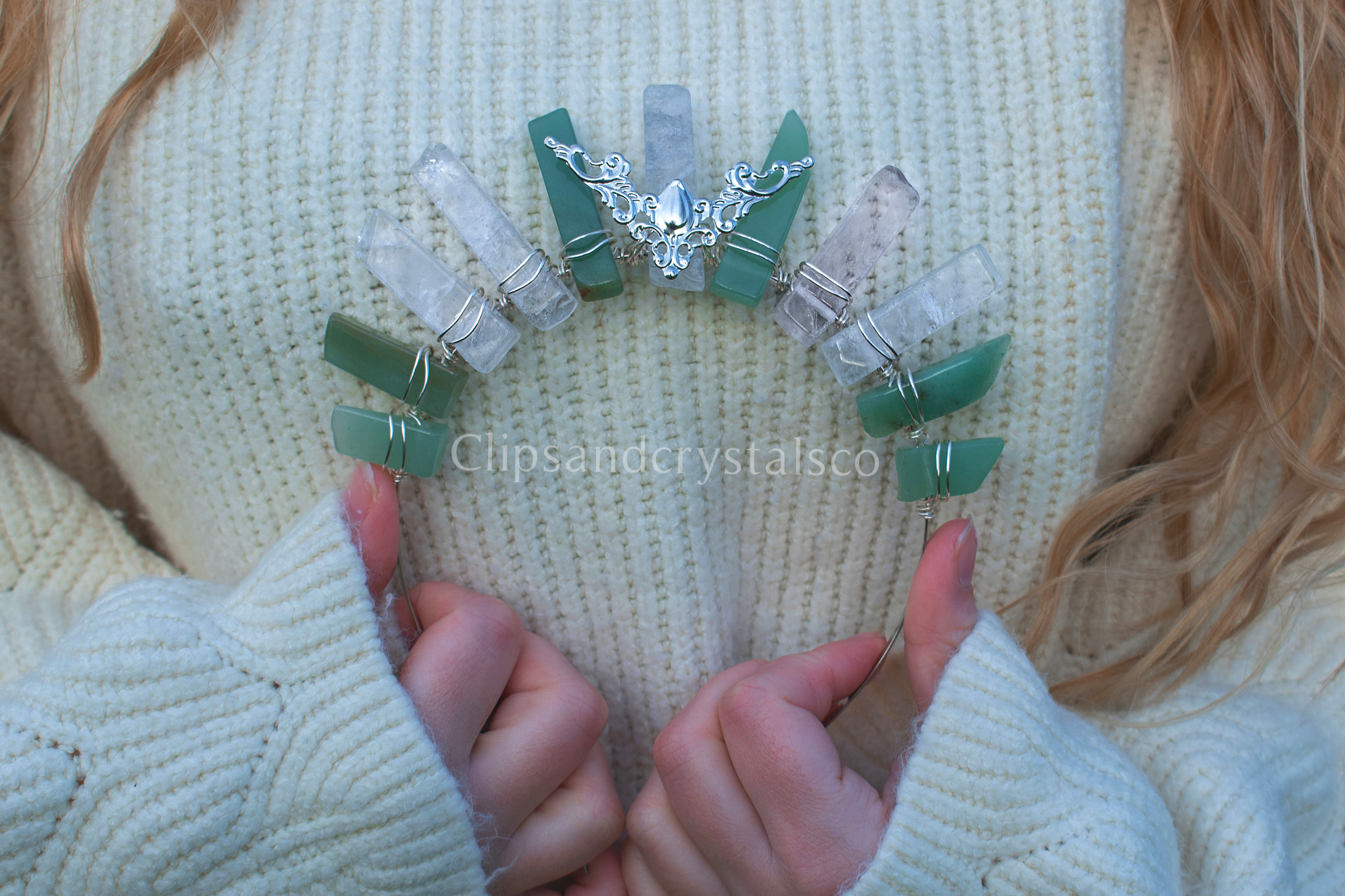 Green Crystal Warrior Princess Tiara