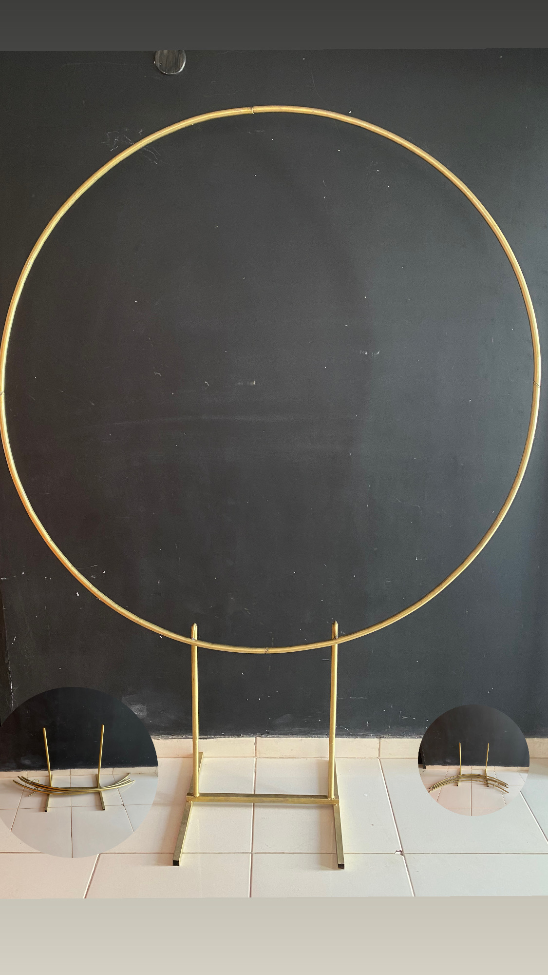 Panel circular desmontable