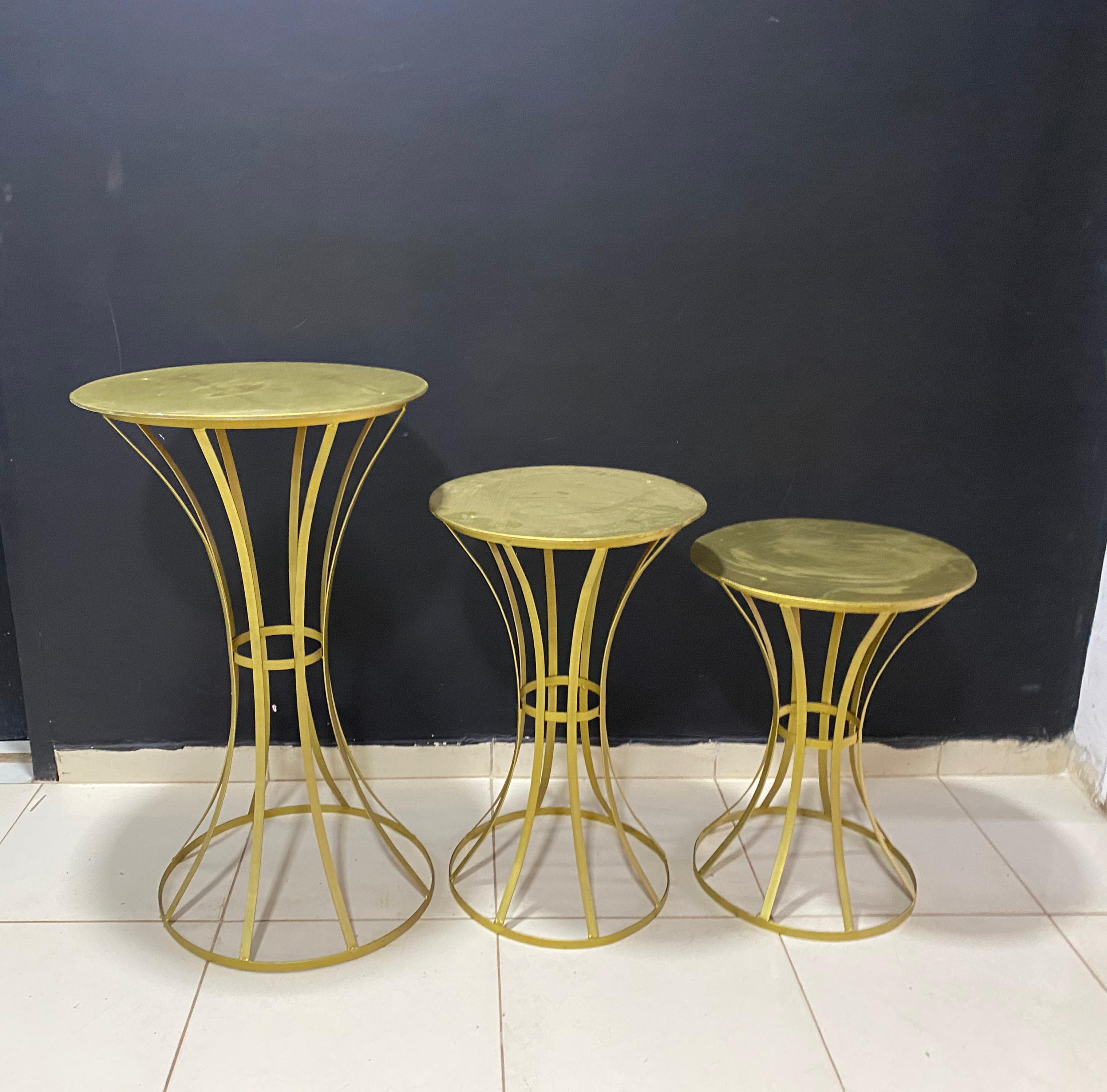 Trio de mesa copas