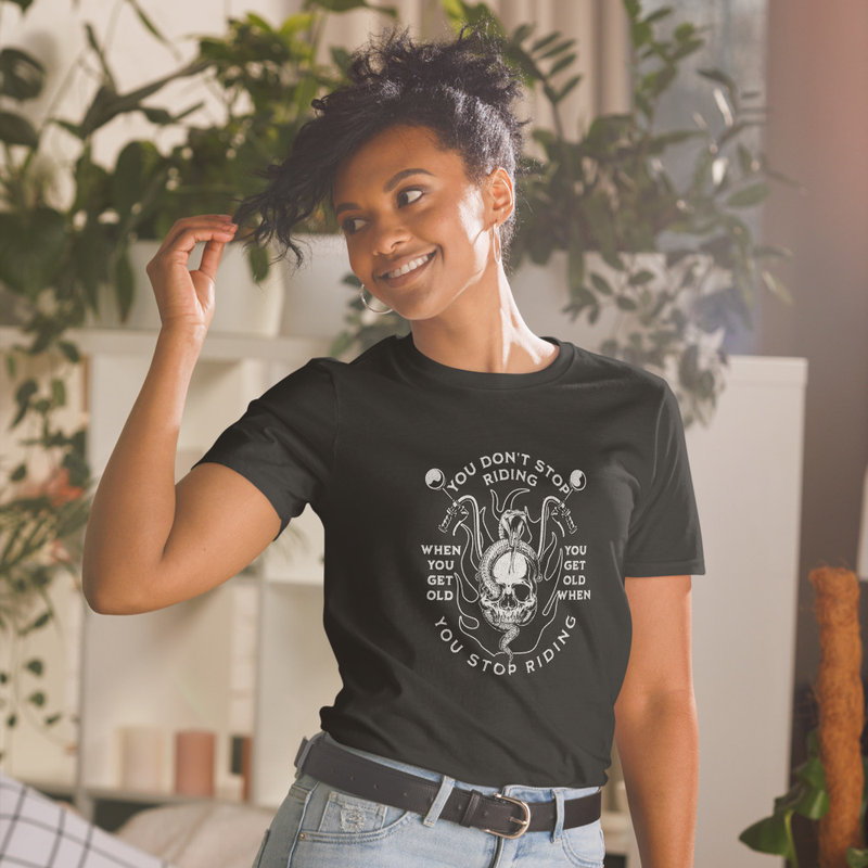 Biker Short-Sleeve Unisex T-Shirt
