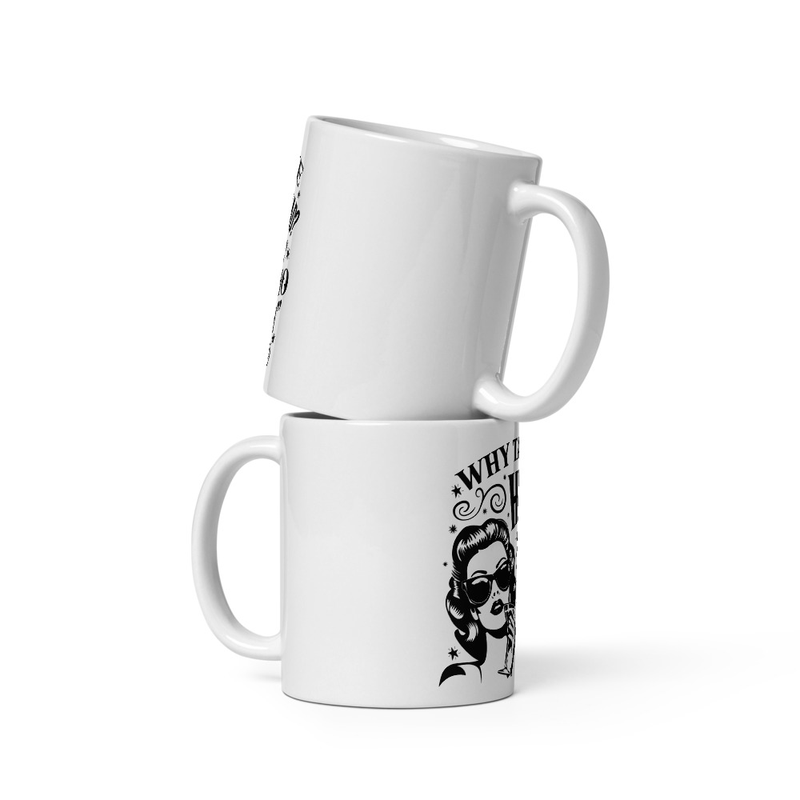 High Road White glossy mug
