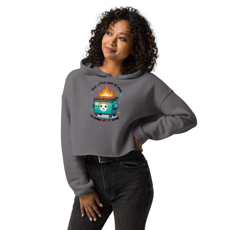  Dumpster Fire Crop Hoodie