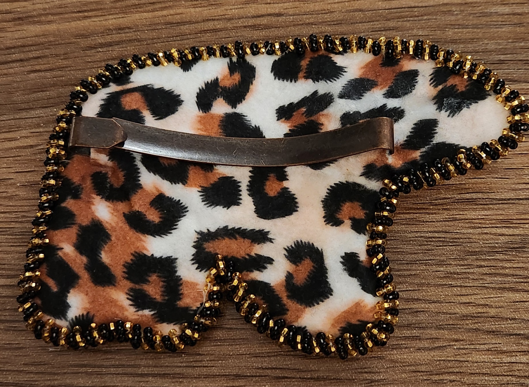 Indigenous Beaded Bear Hair Clip