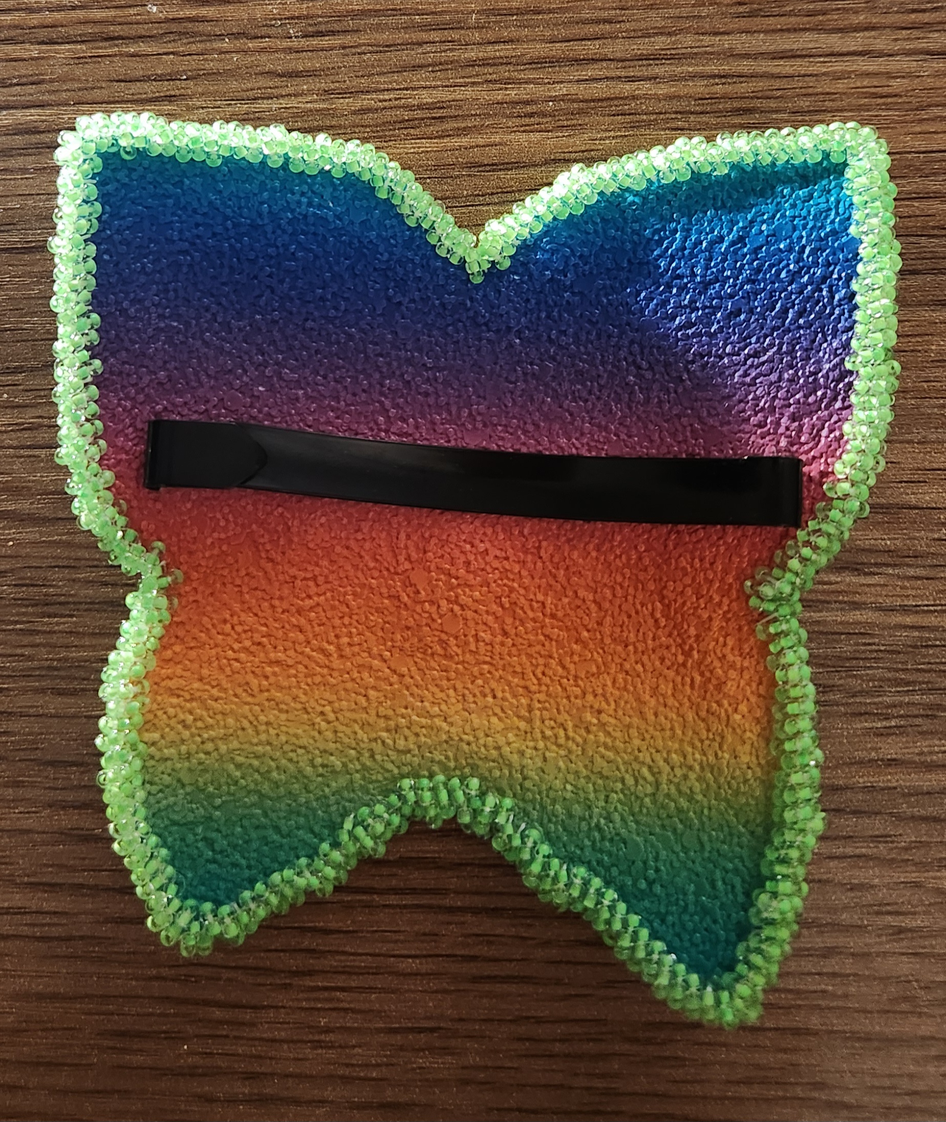 Indigenous Beaded Butterfly Hair Clip