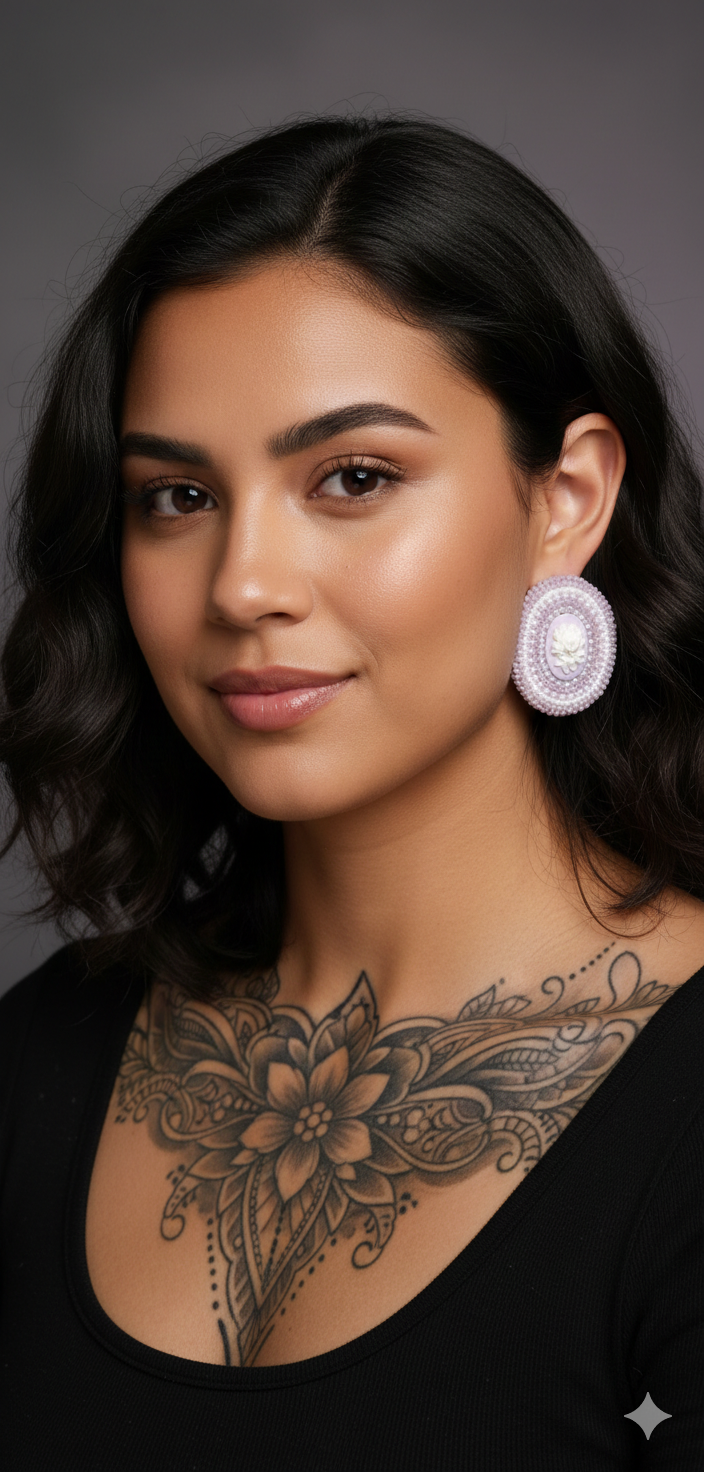 Indigenous Handcrafted Beaded Statement Earrings