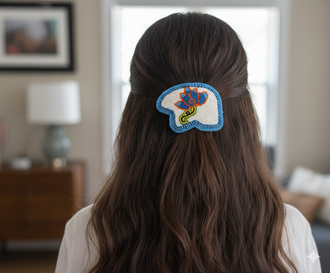 Indigenous Flower Hair Clip
