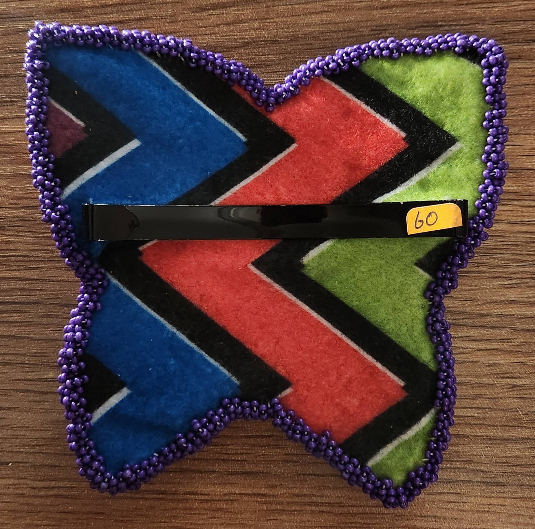 Indigenous Butterfly Beaded Hair Clip