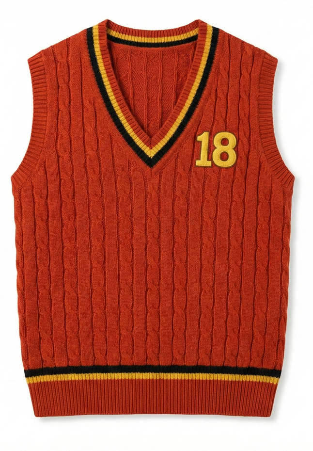 Red Sleeveless Sweater