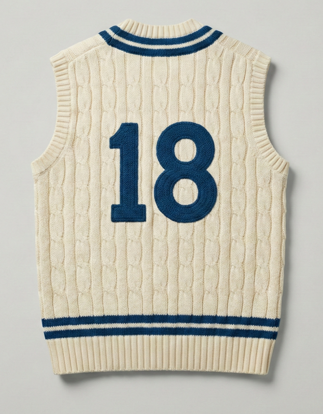 The Classic Cricket Cable-Knit Vest