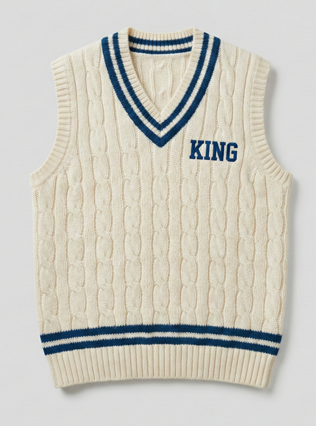 The Classic Cricket Cable-Knit Vest