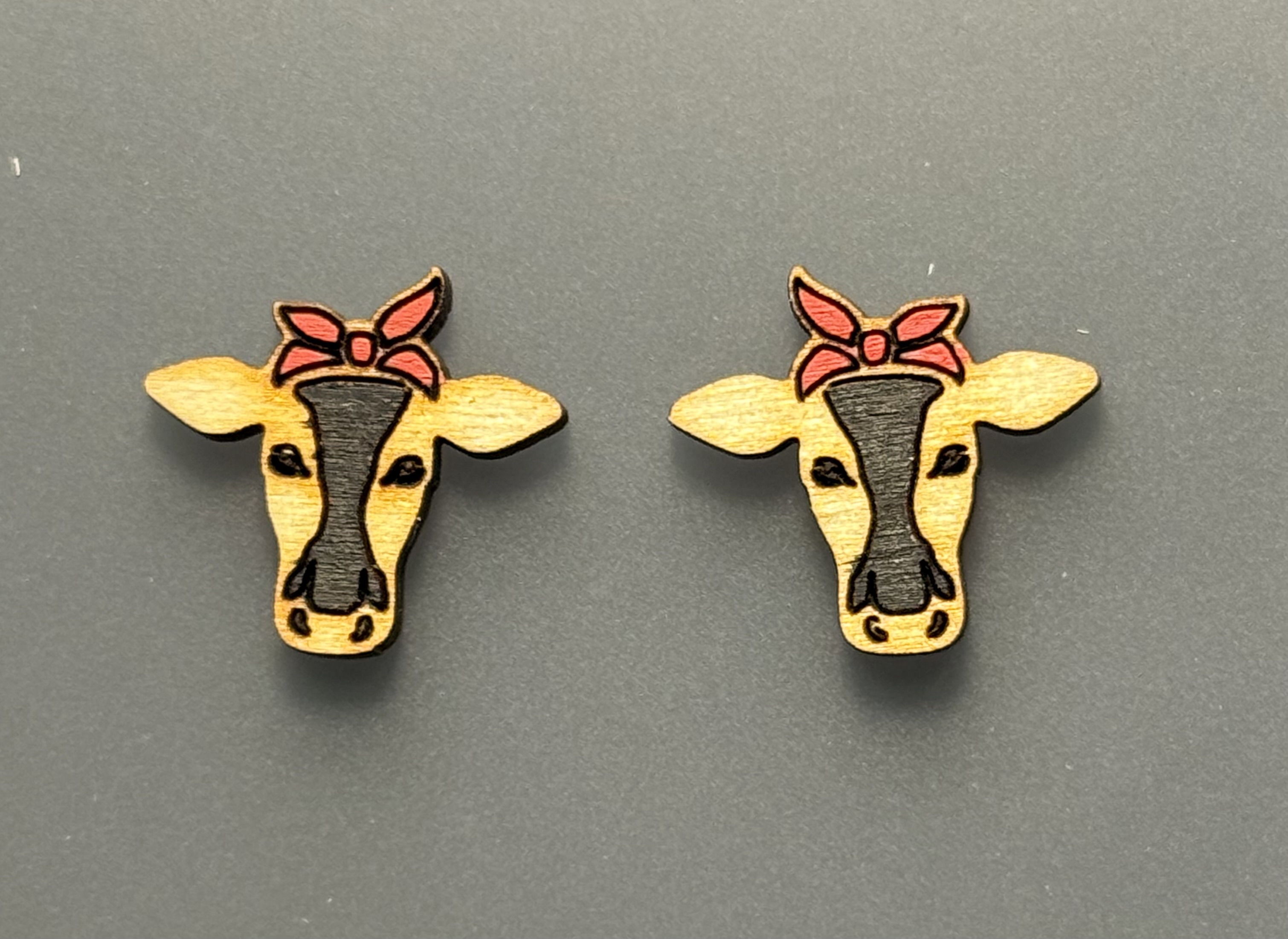 Cow stud Earrings