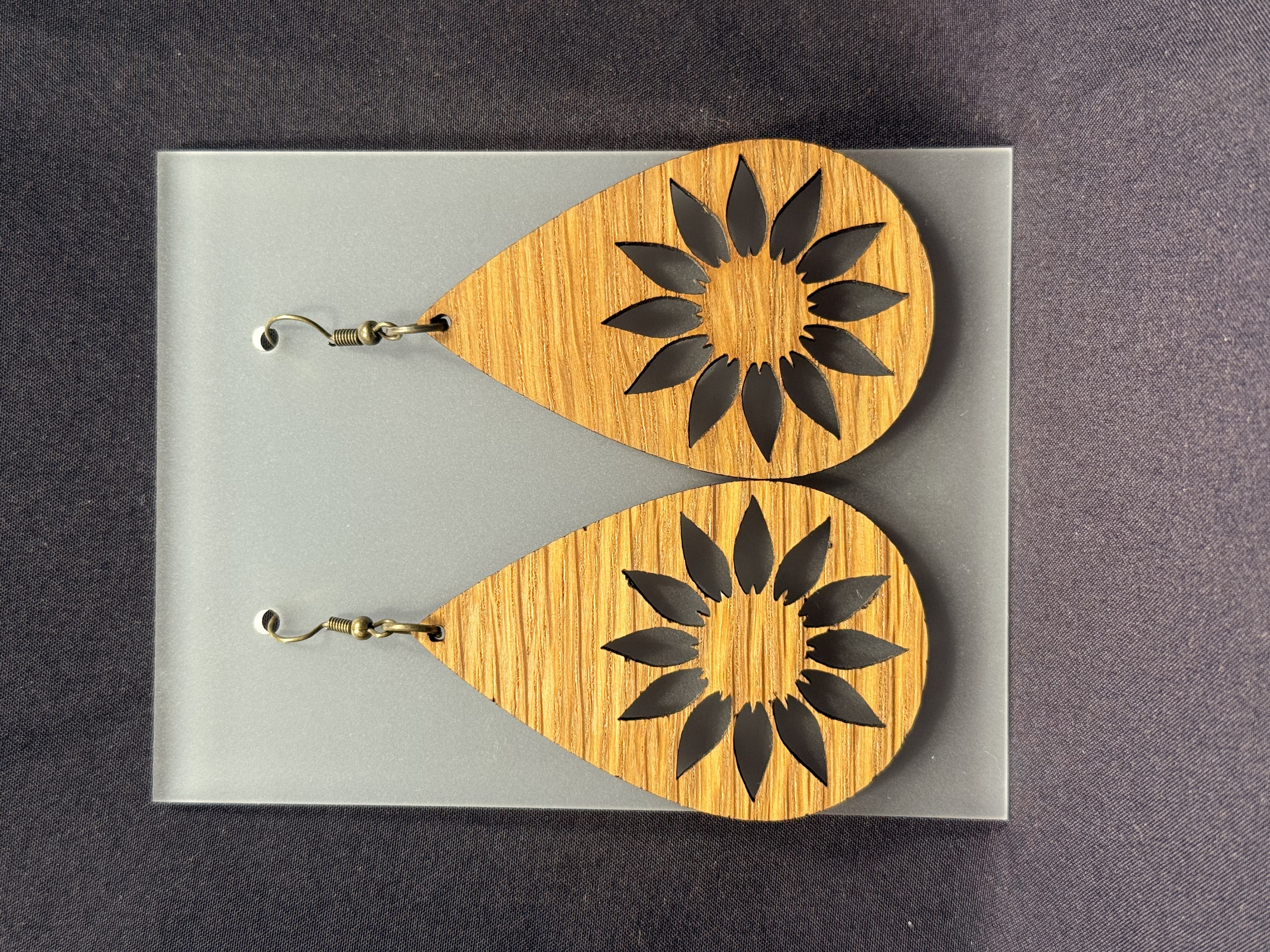Sunflower Teardrop Earring