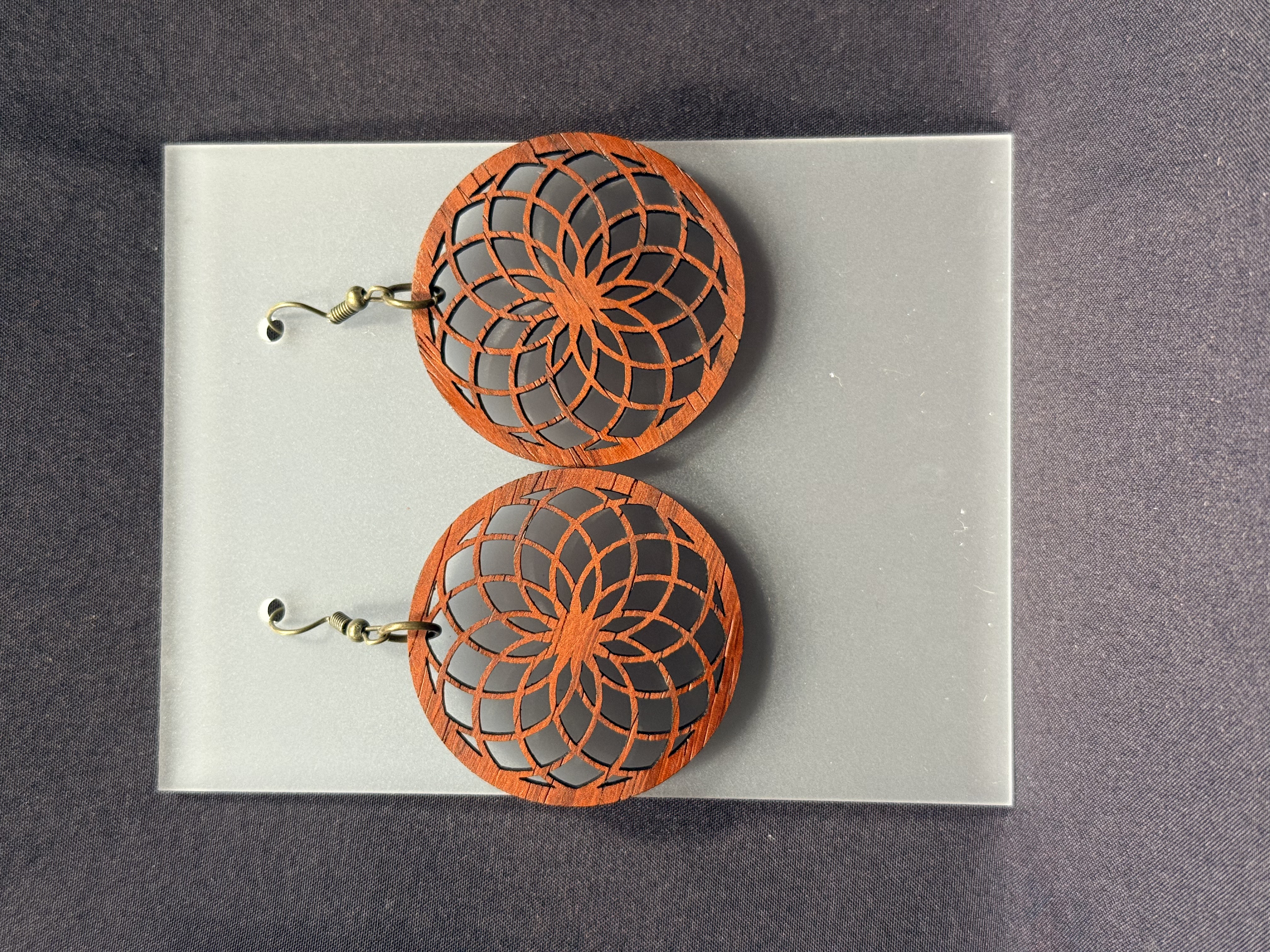 Round Geometric Earring