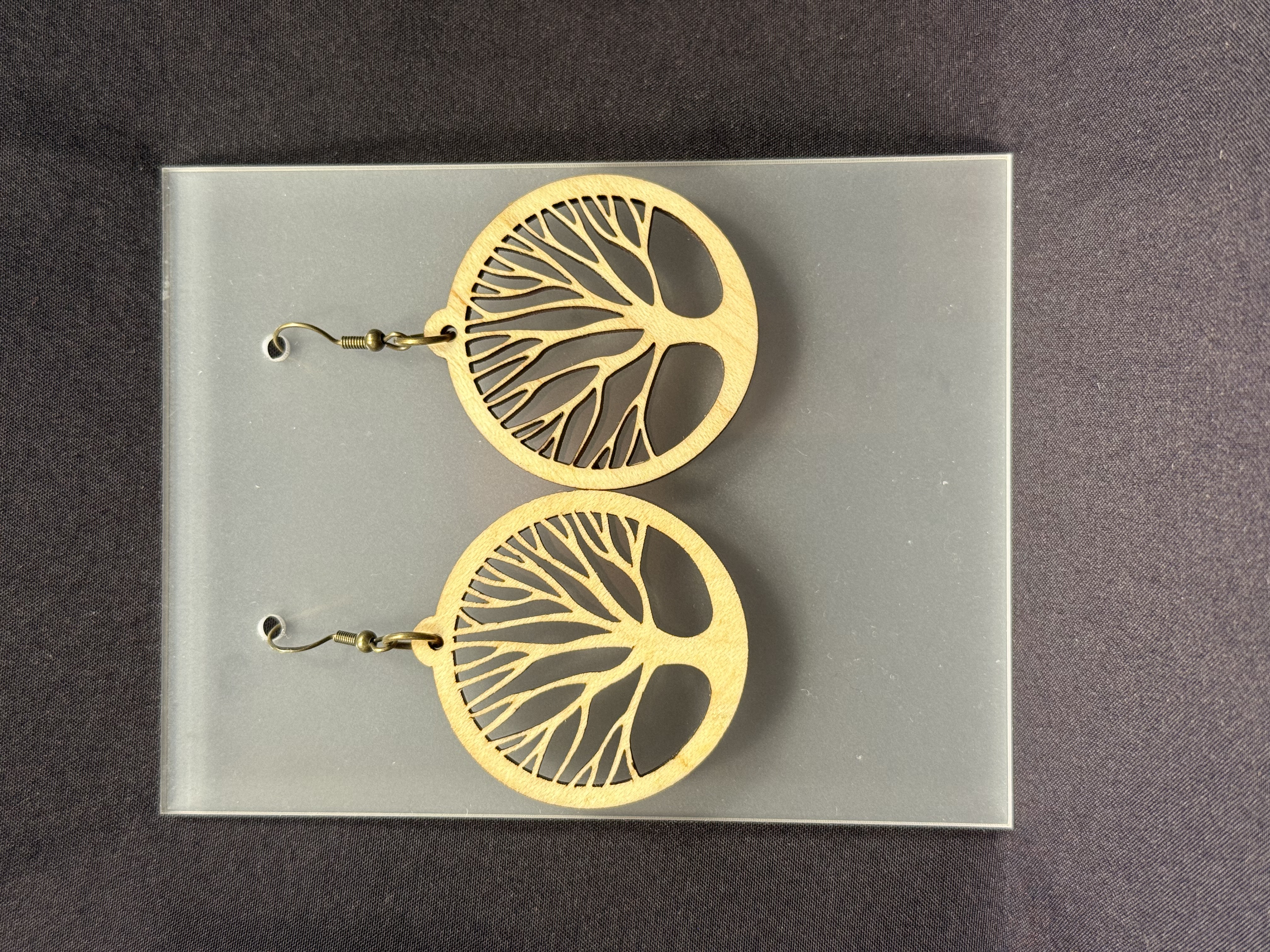 Tree of Life Wooden Earrings