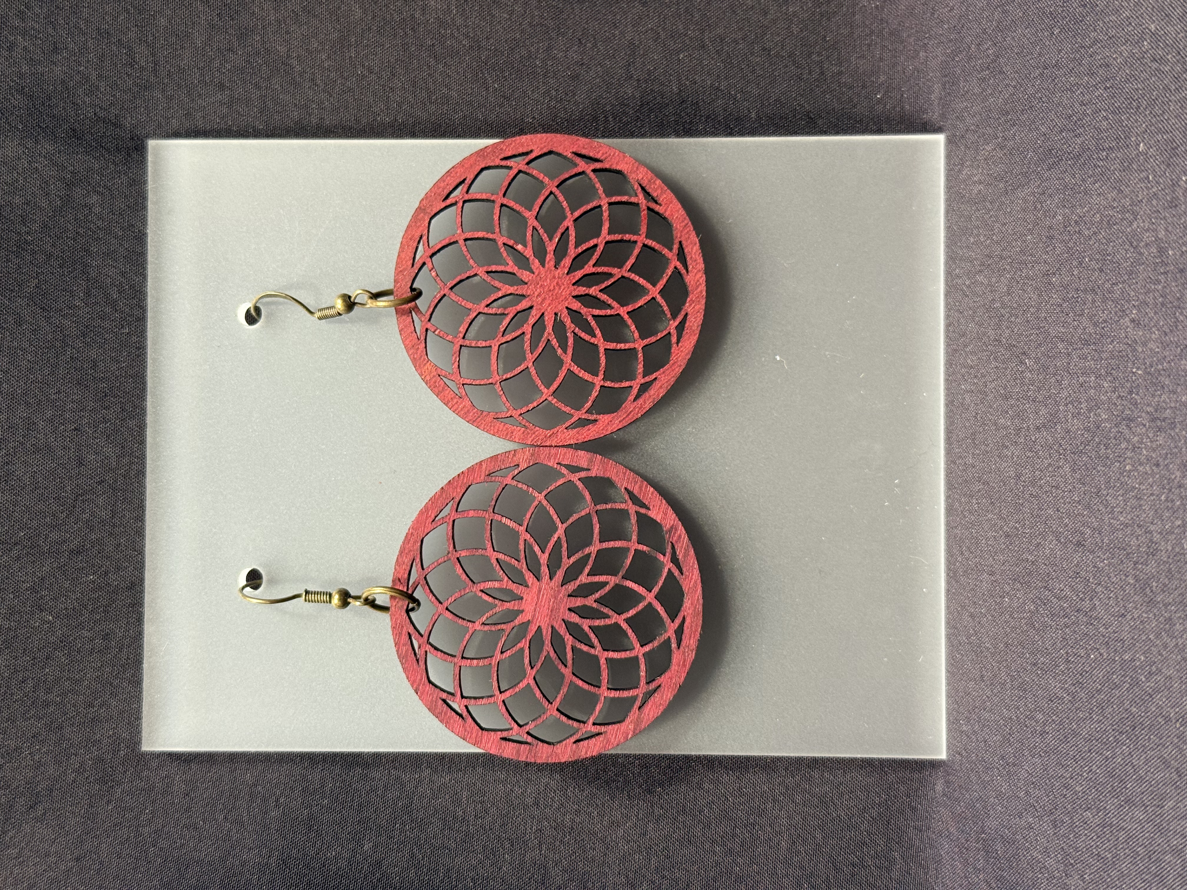 Round Geometric Earring