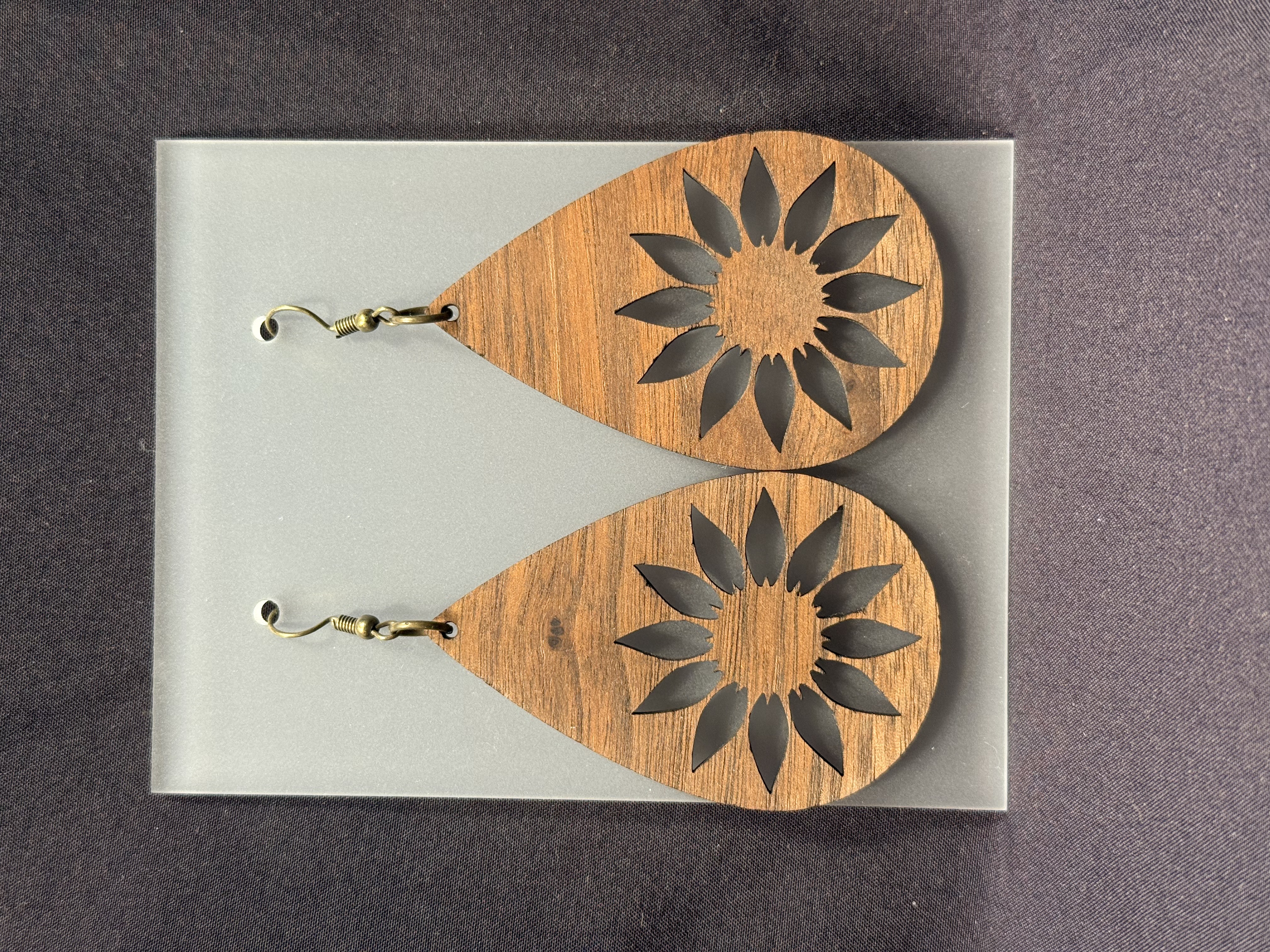 Sunflower Teardrop Earring