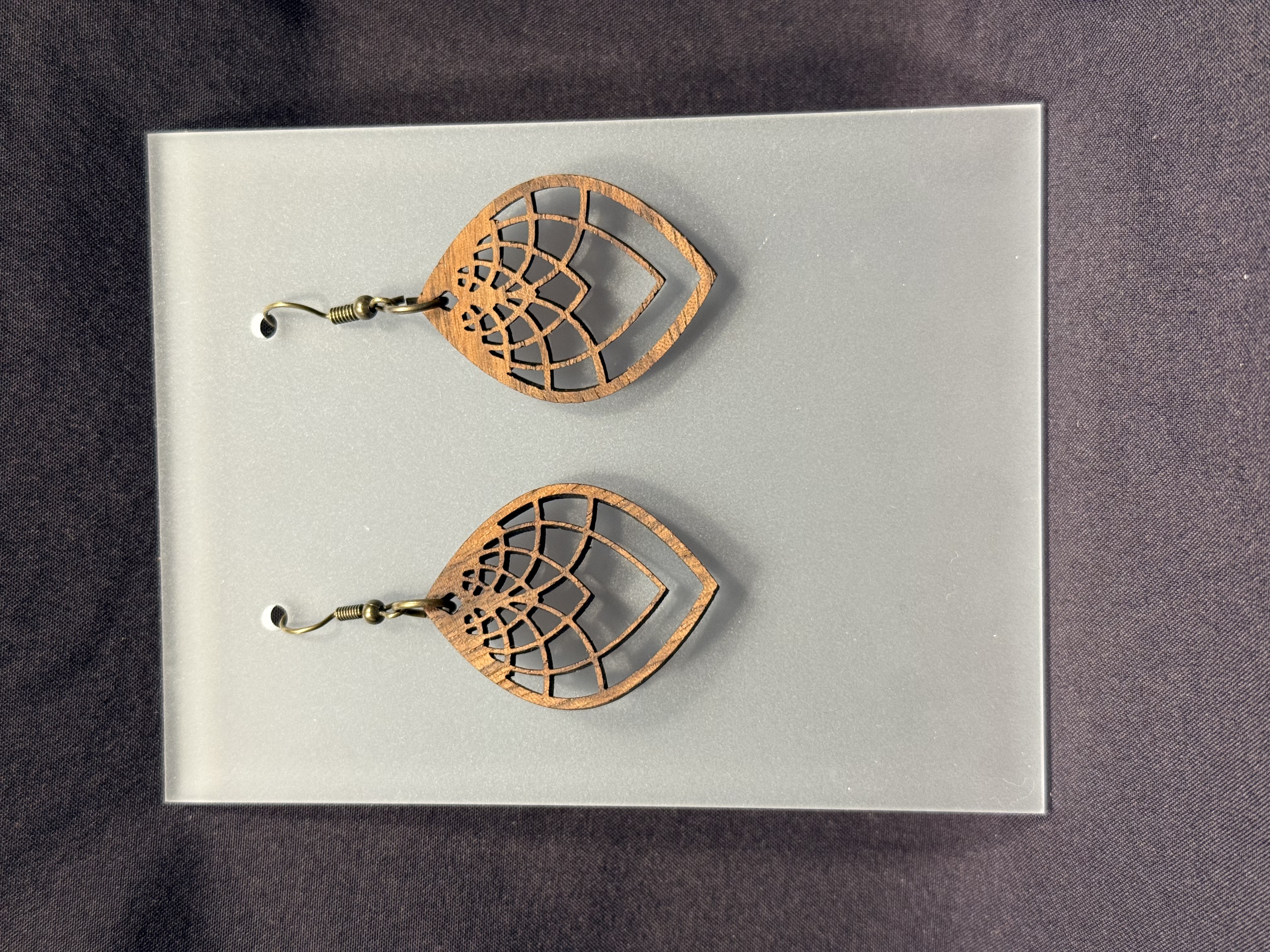 Handcrafted Wooden Geometric Earring