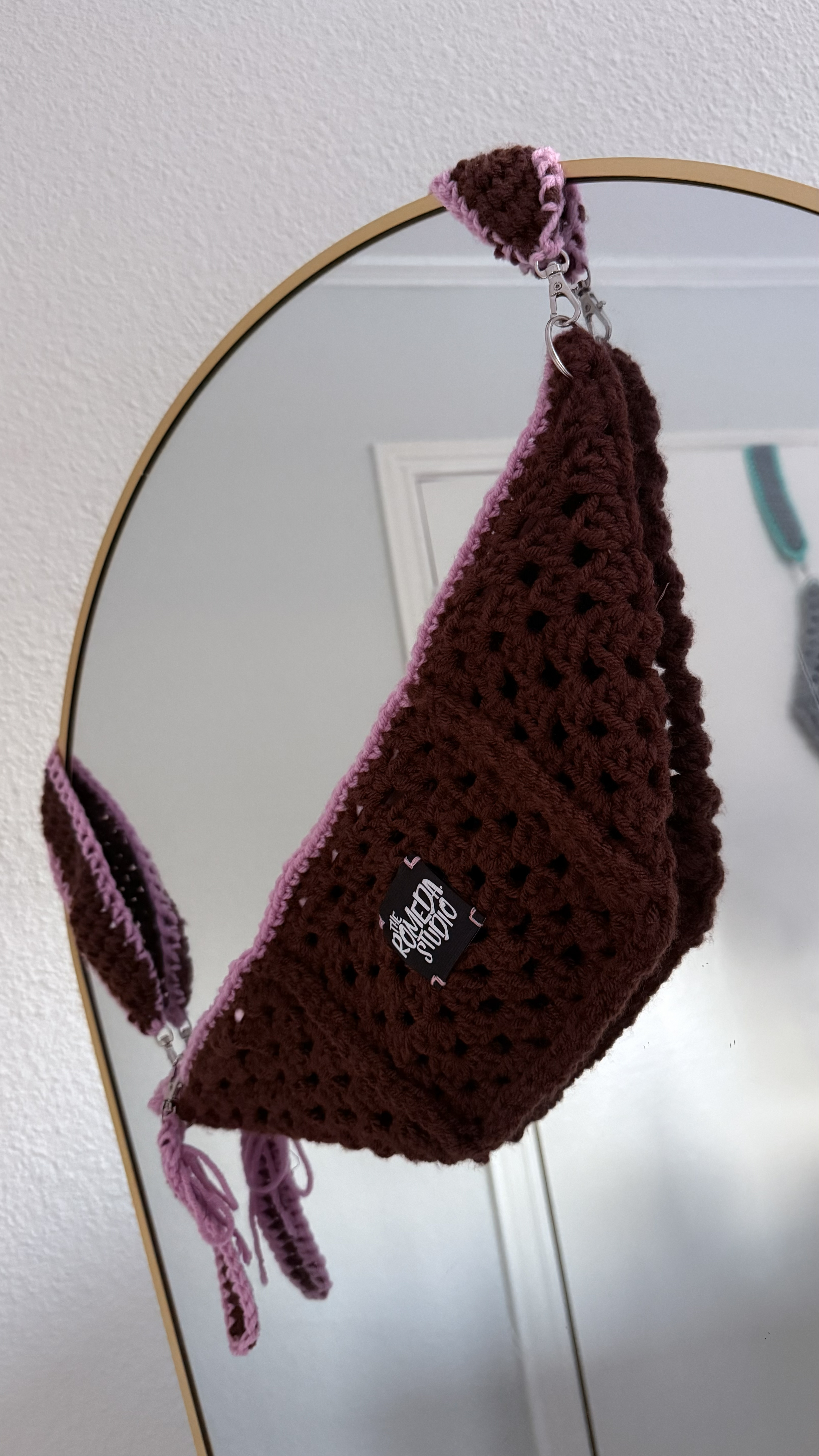 Pink - Coffee Crochet Crossbody