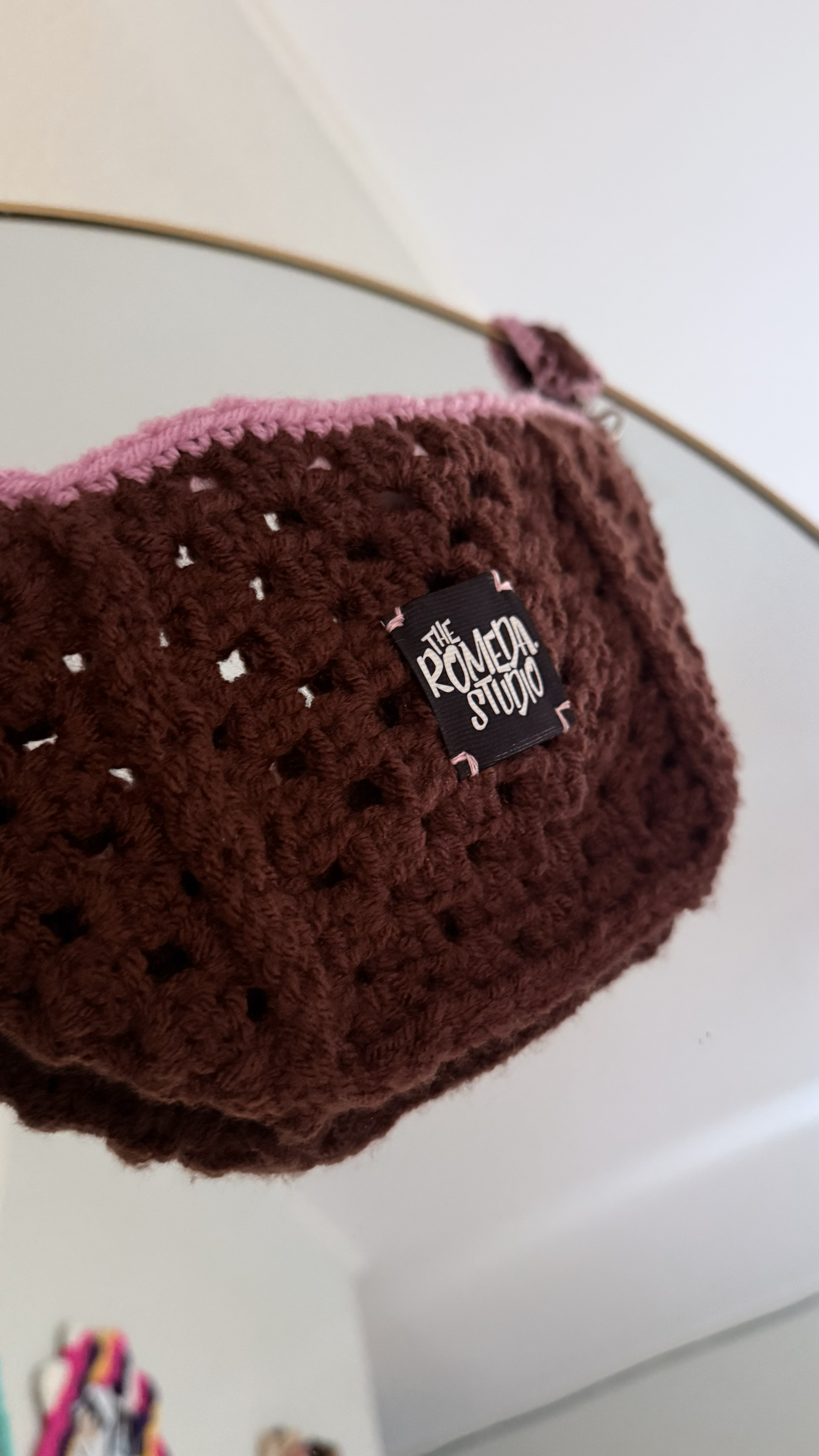 Pink - Coffee Crochet Crossbody