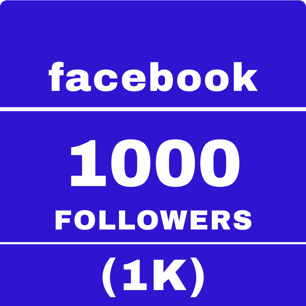 Facebook 1000 Followers