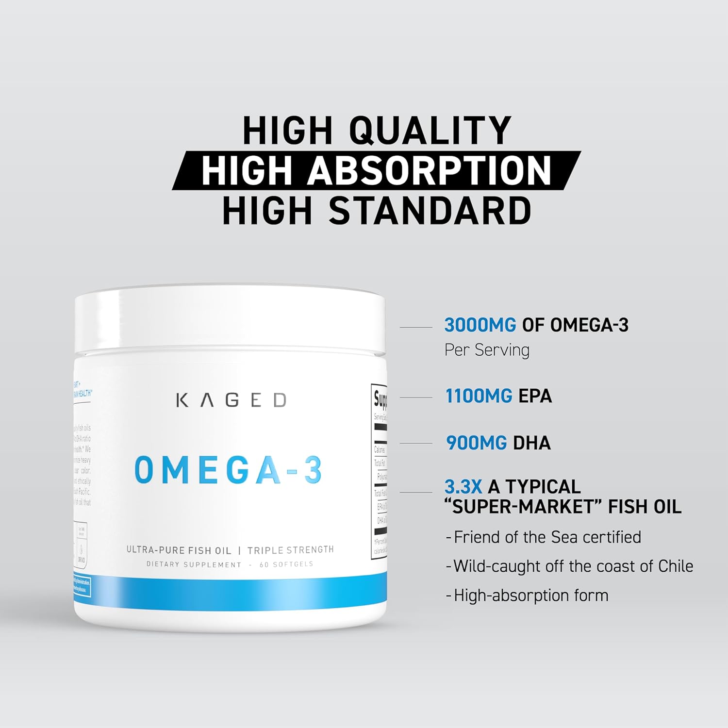 Omega 3 softgels