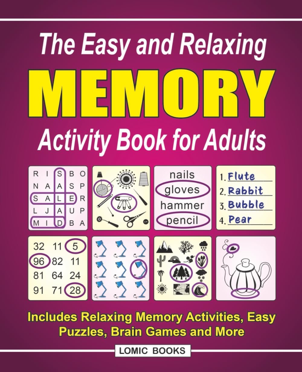 Relaxing memory activity book 