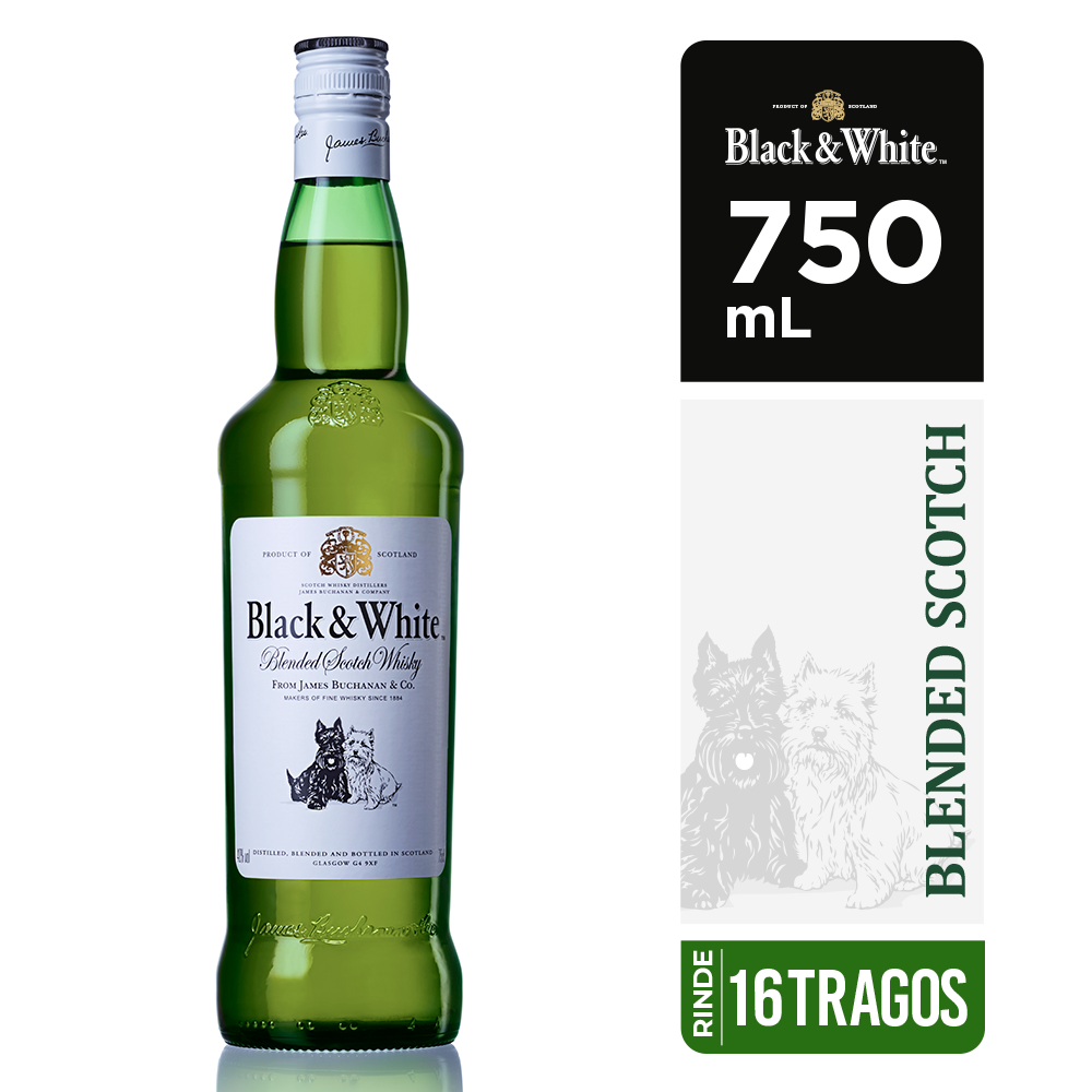 Black & White Blended Scotch Whisky 750 mL