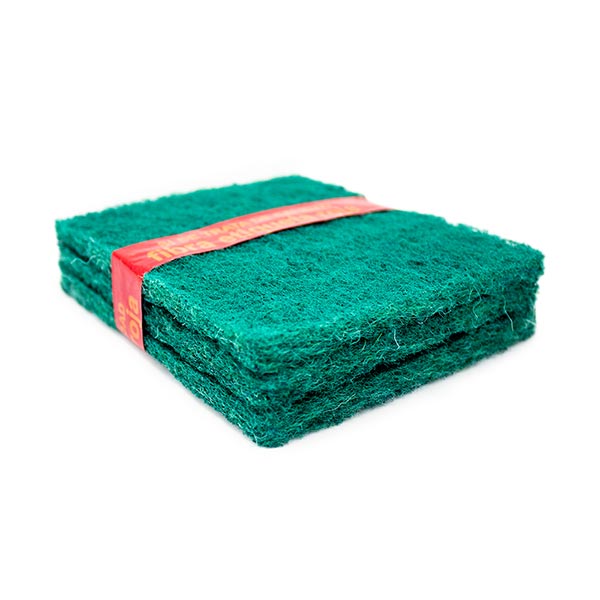 Fibra Verde Economica Chica PAQ. 3 PZAS 7.5×14