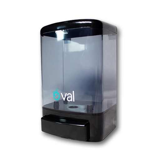 Despachador Shampoo a Granel Oval Humo 1000 ml