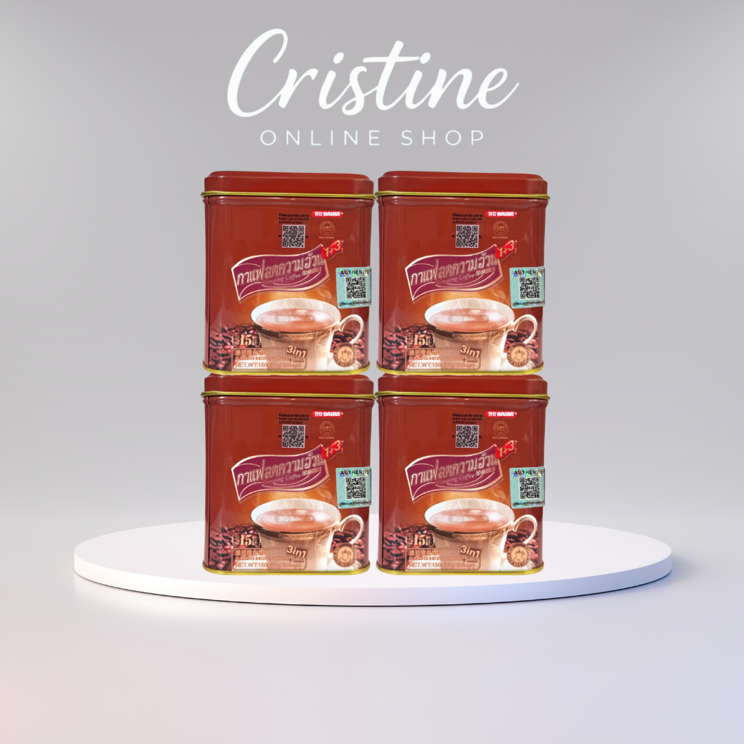 [ORIGINAL] BAIAN™ Lishou Slimming Coffee 3-in-1 Organic Powder Mix (Tin Can, 13-15 sachets)