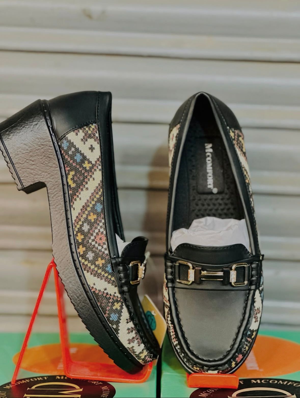 Embroidered Women's Loafers