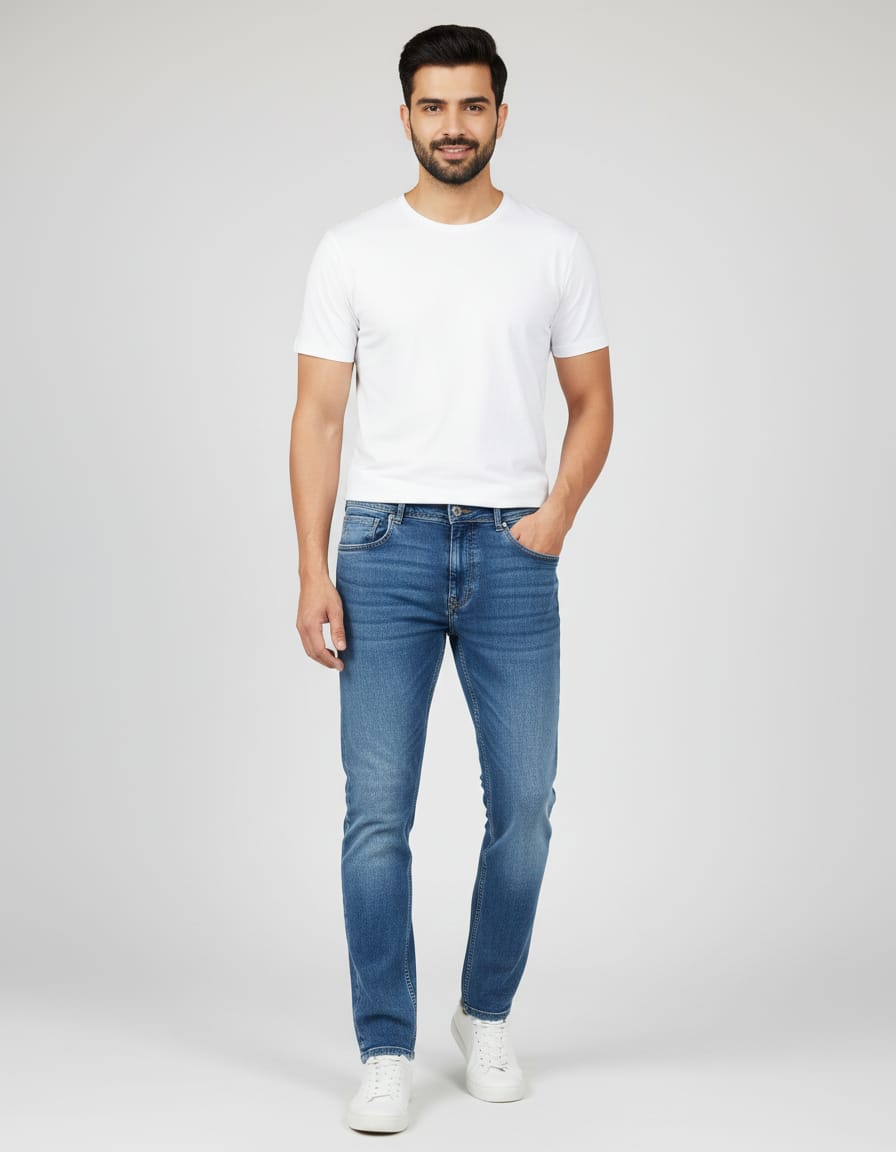 U.S. Polo ASSN. Men's Regular Fit Mid Rise Jeans