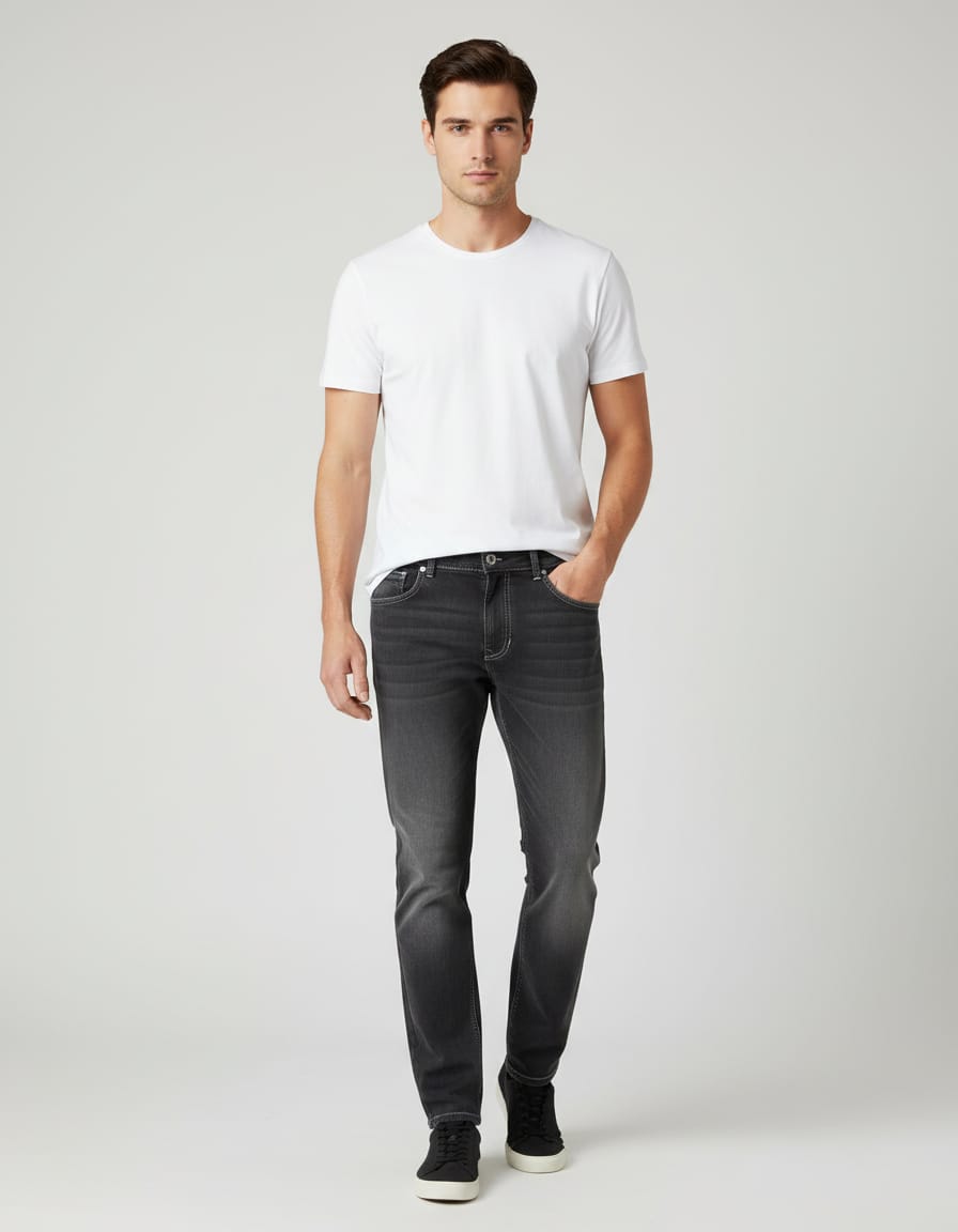 U.S. Polo ASSN. Men's Regular Fit Mid Rise Jeans