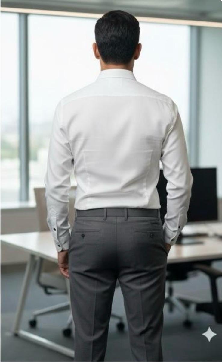 Men's Formal Cotton White Cut Shirt | Office Wear | Professional Wear