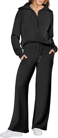 Women's Black Lounge Tracksuit
