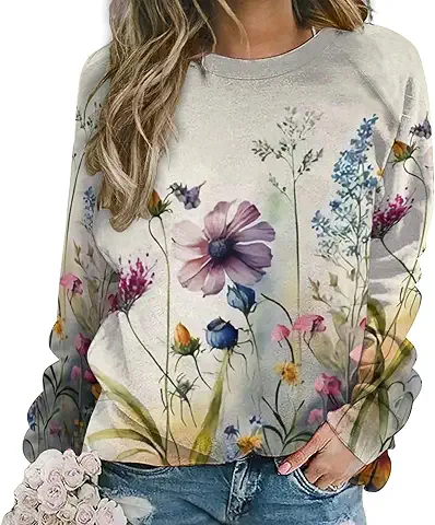 Floral Print Sweatshirt