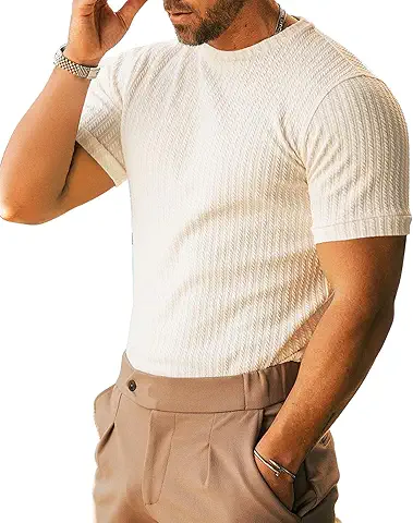 Men's Textured Short Sleeve T-Shirt
