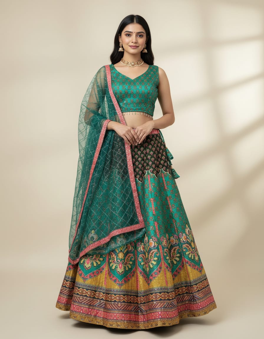 Traditional Indian Lehenga Choli