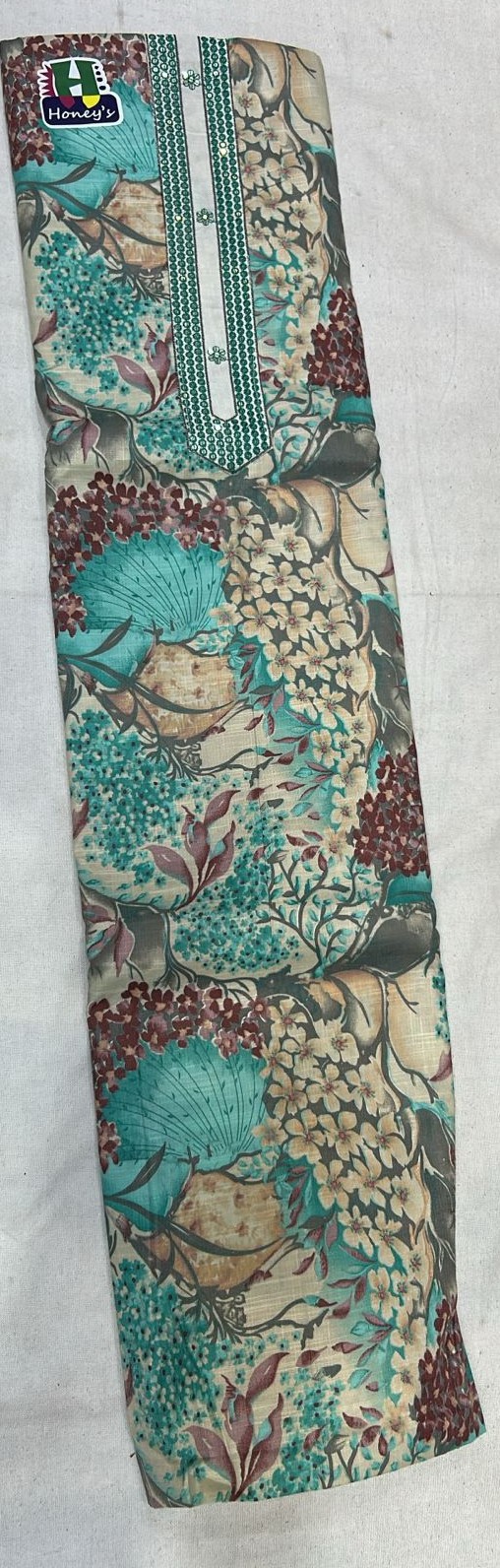 Floral Printed Cotton Suit Fabric