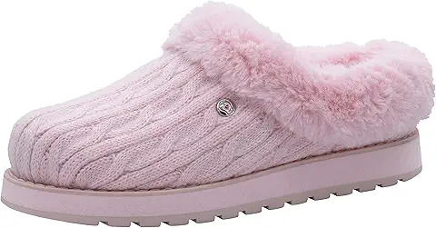Cozy Pink Knit Slippers